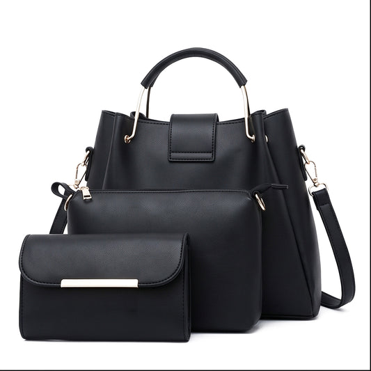Alexa 3 Pcs Black Crossbody Bag