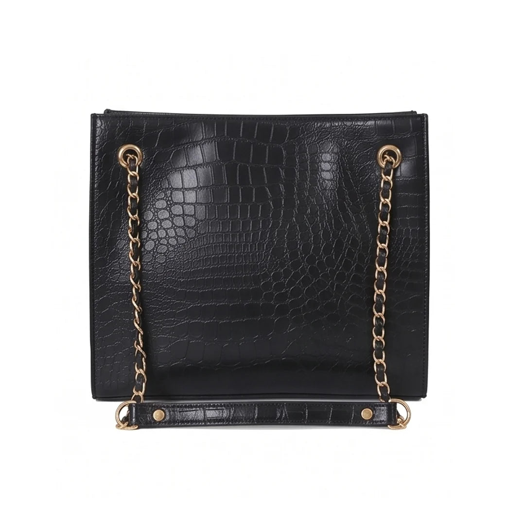 Crocodile Tote Black