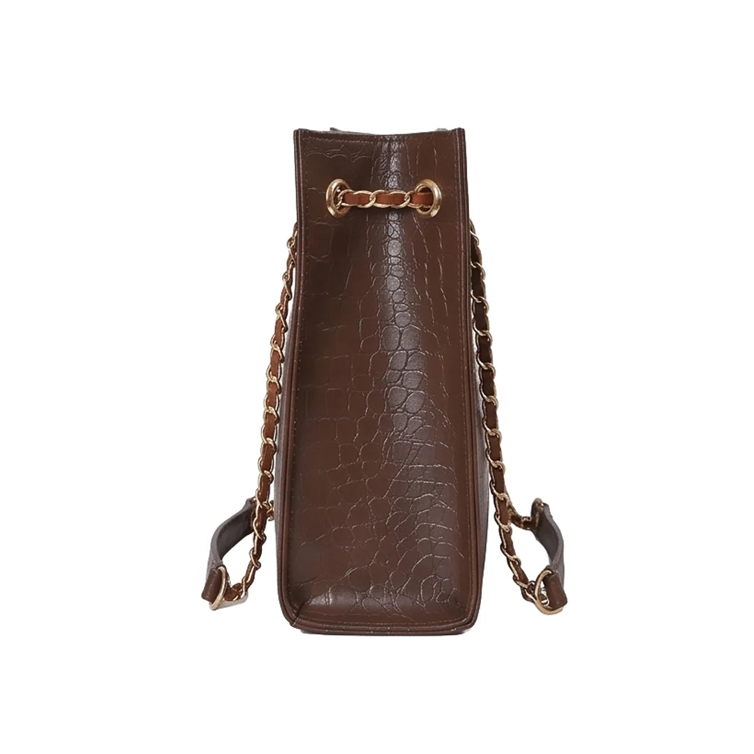 Crocodile Tote Choco
