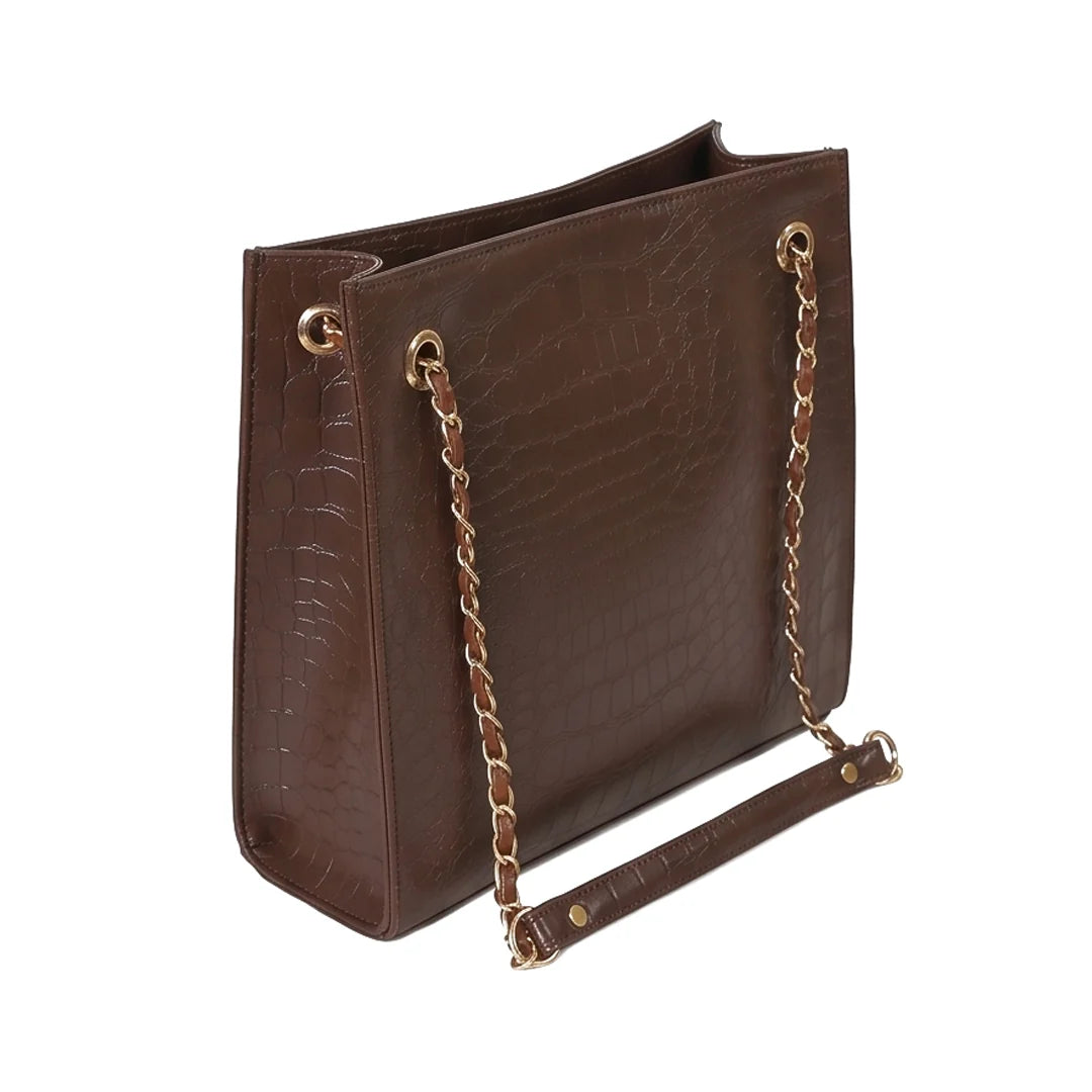 Crocodile Tote Choco