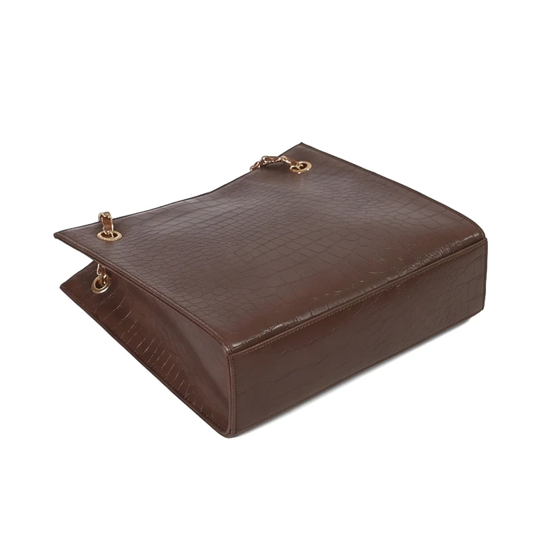 Crocodile Tote Choco