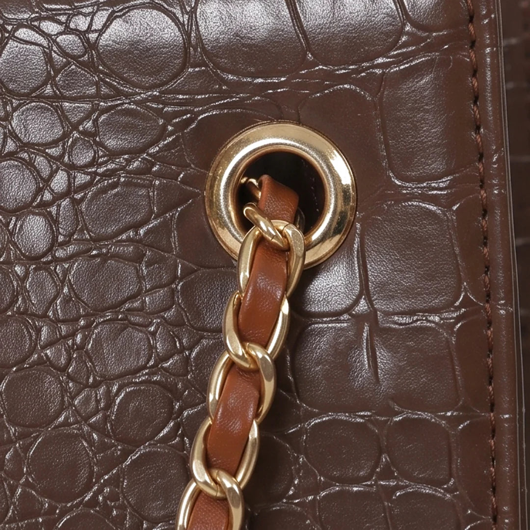 Crocodile Tote Choco